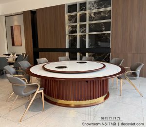 Bàn Ăn Tròn Lớn Có Bếp Từ 2952S